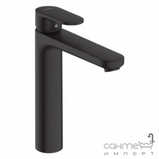 Смеситель для раковины с донным клапаном Hansgrohe Vernis Blend 190 71552670 матовый черный
