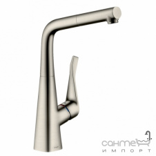 Змішувач для кухні з витяжним виливом Hansgrohe Metris M71 73812800 нержавіюча сталь