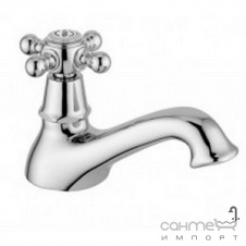 Кран на воду Bugnatese Revival REVCR464U ceramic хром ручка біла кераміка
