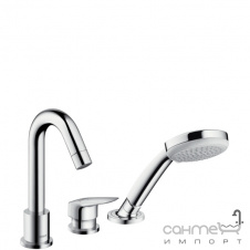 Змішувач для ванни на три отвори Hansgrohe Logis 71310000 Хром