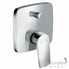 Внешняя часть смесителя для ванны Hansgrohe Metris 31454000 Хром