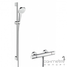 Душовий гарнітур Hansgrohe Croma Select E Vario Combi Set 27082400 білий/хром