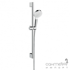 Душовий гарнітур Hansgrohe Crometta 1jet 26533400 білий/хром