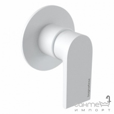 Смеситель для душа скрытого монтажа Bugnatese Simple SIMOP6630 bianco матовый белый