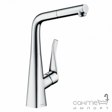 Смеситель для кухни с вытяжным изливом Hansgrohe Metris M71 73828000 хром