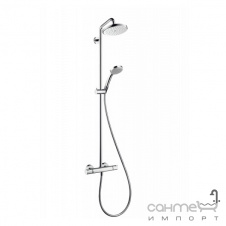 Фото - Душова стійка Hansgrohe Showerpipe Croma 220 27185000 EcoSmart Душова стійка Hansgrohe Showerpipe Croma 220 27185000 EcoSmart