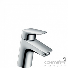 Змішувач для раковини CoolStart без донного клапана Hansgrohe Logis 71073000 Хром