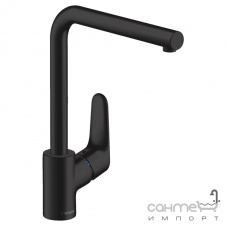 Смеситель для кухни с вытяжным изливом Hansgrohe Focus M41 31817670 матовый черный