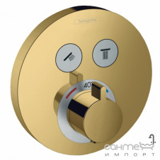 Внешняя часть термостата для душа Hansgrohe Shower Select S 15743990 золото