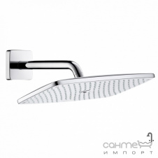 Верхний душ с настенным держателем Hansgrohe Raindance E 27371000 хром