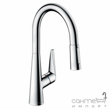 Фото - Змішувач для кухні з витяжним виливом Hansgrohe Metris Talis M51 73876000 хром Змішувач для кухні з витяжним виливом Hansgrohe Metris Talis M51 73876000 хром