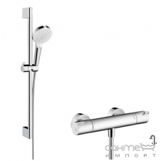 Смеситель-термостат с душевым гарнитуром Hansgrohe Crometta Vario Ecostat 27812400 хром