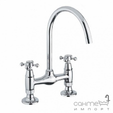 Смеситель для кухни на 2 отверстия Bugnatese Cucina Lady 991 CR хром