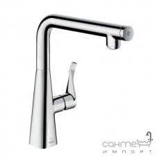 Змішувач для кухні з висувним виливом Hansgrohe Metris Select 14847000 хром