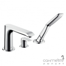 Внешняя часть смесителя для ванны на 3 отверстия Hansgrohe Metris 31190000