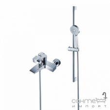 Настенный смеситель с ручным душем Kraus Illusio KEF-14709 CH хром