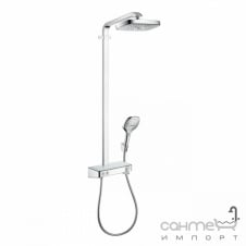 Душевой набор Hansgrohe Raindance Select E 300 2jet Showerpipe 27126400 хром/белый