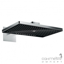 Верхний душ с настенным кронштейном Hansgrohe Rainmaker Select 460 3jet 24007600 хром/черный