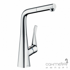 Смеситель для кухни с вытяжным изливом Hansgrohe Metris M71 14781000 хром