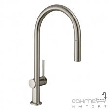 Смеситель кухонный однорычажный с вытяжным душем Hansgrohe Talis M54 72801800 нержавеющая сталь