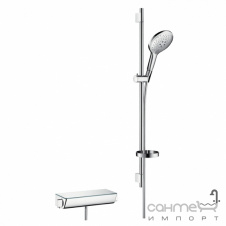 Душовий гарнітур з термостатом Hansgrohe Raindance Select 150 Combi 0,90 м 1/2 27037400 білий/хром