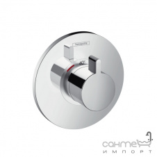Внешняя часть термостата для душа с высоким расходом 59 л/мин. Hansgrohe Ecostat S 15756000 Хром