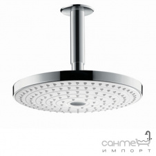 Верхний душ с потолочным кронштейном Hansgrohe Raindance Select S 240 2jet 26467400 хром/белый