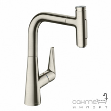 Смеситель для кухни с вытяжным изливом Hansgrohe Talis Select M51 72824800 нержавеющая сталь