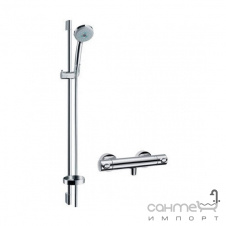 Душовий гарнітур Hansgrohe Croma 100 Multi/Ecostat 1001 SL Combi 27086000
