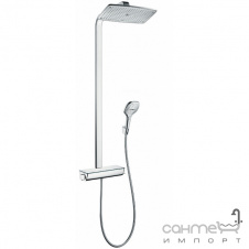 Термостат для душу з душовою колоною та верхнім душем Hansgrohe Raindance Select E 27286000 Хром