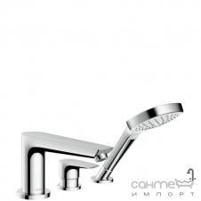 Змішувач для ванни врізний на три отвори Hansgrohe Talis E 71731000 Хром
