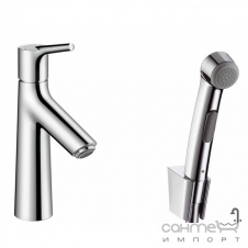 Смеситель для биде с гигиеническим душем, со сливным устройством Hansgrohe Talis S 72290000 Хром