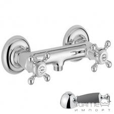 Змішувач для душу Bugnatese Arcadia ARCCR8346U legno з ручкою хром