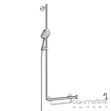 Душовий гарнітур Hansgrohe Unica Comfort Raindance Select S 120 26324000 з поличкою розташованої зліва хром
