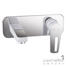 Смеситель для раковины настенный Imprese Breclav VR-05245W хром/белый