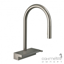 Смеситель для кухни с выдвижным изливом Hansgrohe Aguno Select 170 73831800 нержавеющая сталь