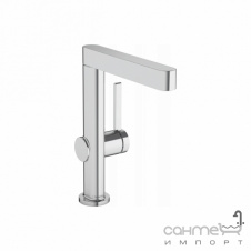 Поворотный смеситель для раковины с донным клапаном Hansgrohe Finoris 76060700 Matt White