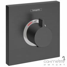 Внешняя часть термостата для душа Hansgrohe Shower Select 15760340 черный браш