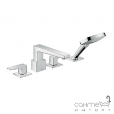 Смеситель для ванны с ручным душем на 4 отверстия Hansgrohe Metropol 32553000 хром