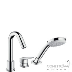 Смеситель для ванны на три отверстия Hansgrohe Logis 71310000 Хром Михайловка