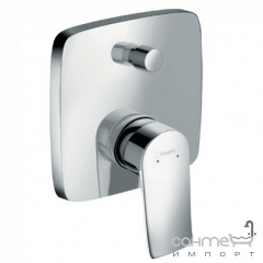 Внешняя часть смесителя для ванны Hansgrohe Metris 31454000 Хром Львів