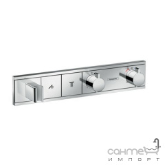 Змішувач-термостат прихованого монтажу для душу на 2 споживачі Hansgrohe RainSelect 15355000 хром Житомир