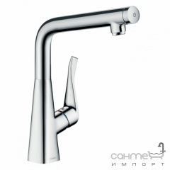 Смеситель для кухни с вытяжным изливом Hansgrohe Metris Select M71 14785000 хром Обухов
