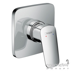 Внешняя часть смесителя для душа скрытого монтажа Hansgrohe Logis 71604000 хром Миколаїв