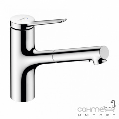 Змішувач для кухні з витяжним виливом Hansgrohe Zesis M33 Eco 74810000 хром Київ