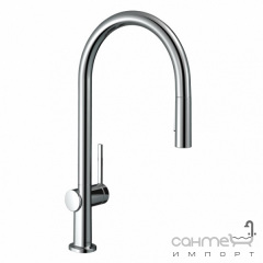 Смеситель для кухни с вытяжным изливом Hansgrohe Talis M54 72800000 хром Васильков