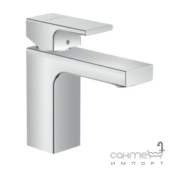 Смеситель для раковины с донным клапаном Hansgrohe Vernis Shape 100 71561000 хром Вишневе