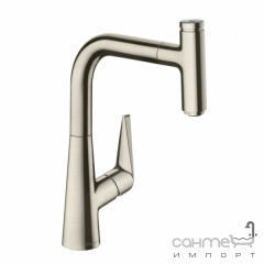 Смеситель для кухни с вытяжным изливом Hansgrohe Talis Select M51 72822800 нержавеющая сталь Суми
