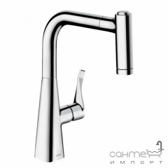 Змішувач для кухні з витяжним виливом Hansgrohe Metris M71 73823000 хром Кропивницький