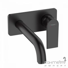 Смеситель для раковины скрытого монтажа Hansgrohe Vernis Shape 71578670 матовый черный Буча